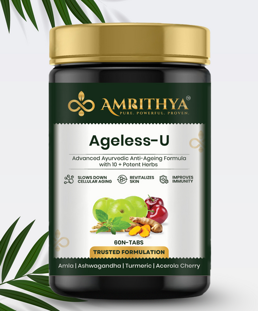 Amrithya Ageless-U ayurvedic anti-aging, anti-wrinkle supplement