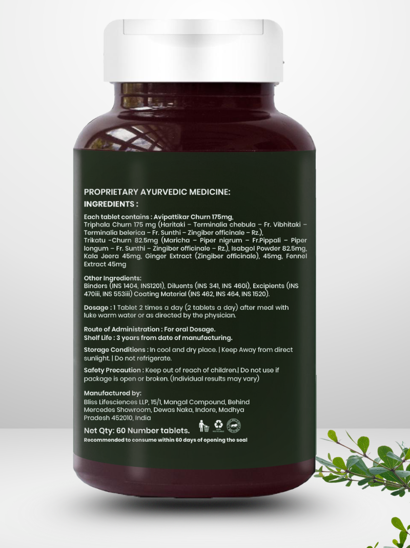 Natural Ayurvedic ingredients in Gut Nourish & Digest supplement